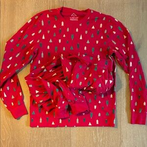 Primary Organic Cotton s Red Tree Pattern Pajama Set